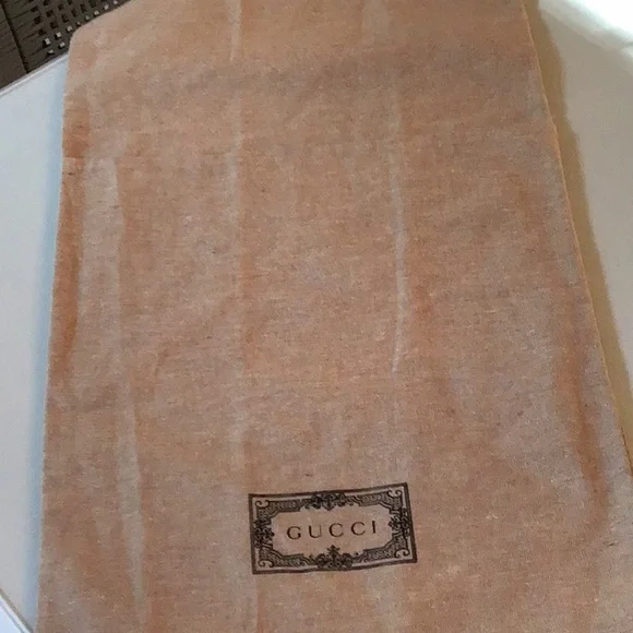 Gucci Tan Dust Bag flip over authentic gucci storage bag - Picture 4 of 4